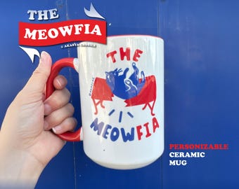 Cute Bills Mug - The ORIGNIAL MEOWFIA™ Accent Coffee Mug Game Day Coffee Mug football mafia