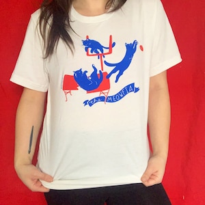 Meowfia Tee -  Buffalo Bills Cat Lover Soft Graphic Tshirt