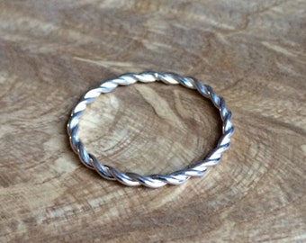 Twisted Ring Silver