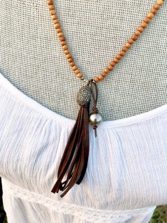 Etsy tassel necklace best sale