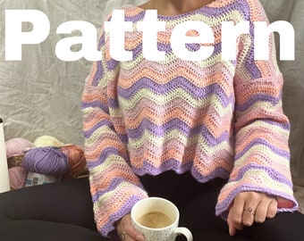 Cropped chevron jumper pattern