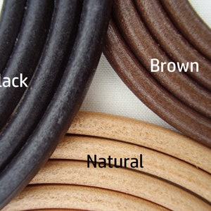 Leather Dog Slip Collar Premium Round / Rolled Leather/ Thin Collar image 7