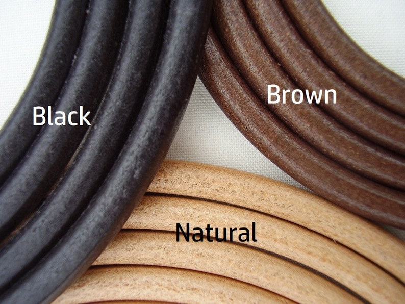Leather Dog Slip Collar Premium Round / Rolled Leather/ Thin Collar image 7