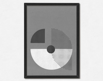Abstract Letter 'A' - A3 Handmade Screen Print - Geometric Modern Screenprint Design