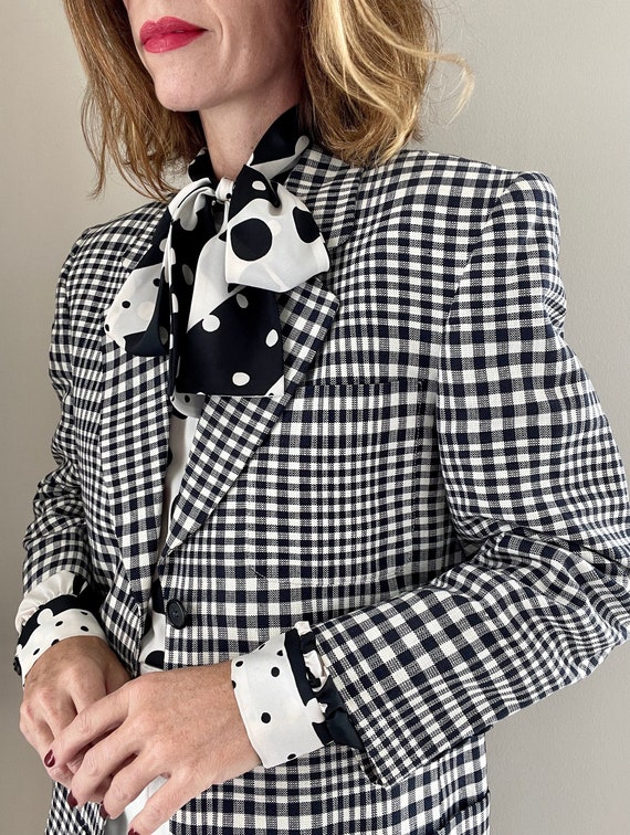 Vintage LIZ CLAIBORNE Plaid Blueish 
