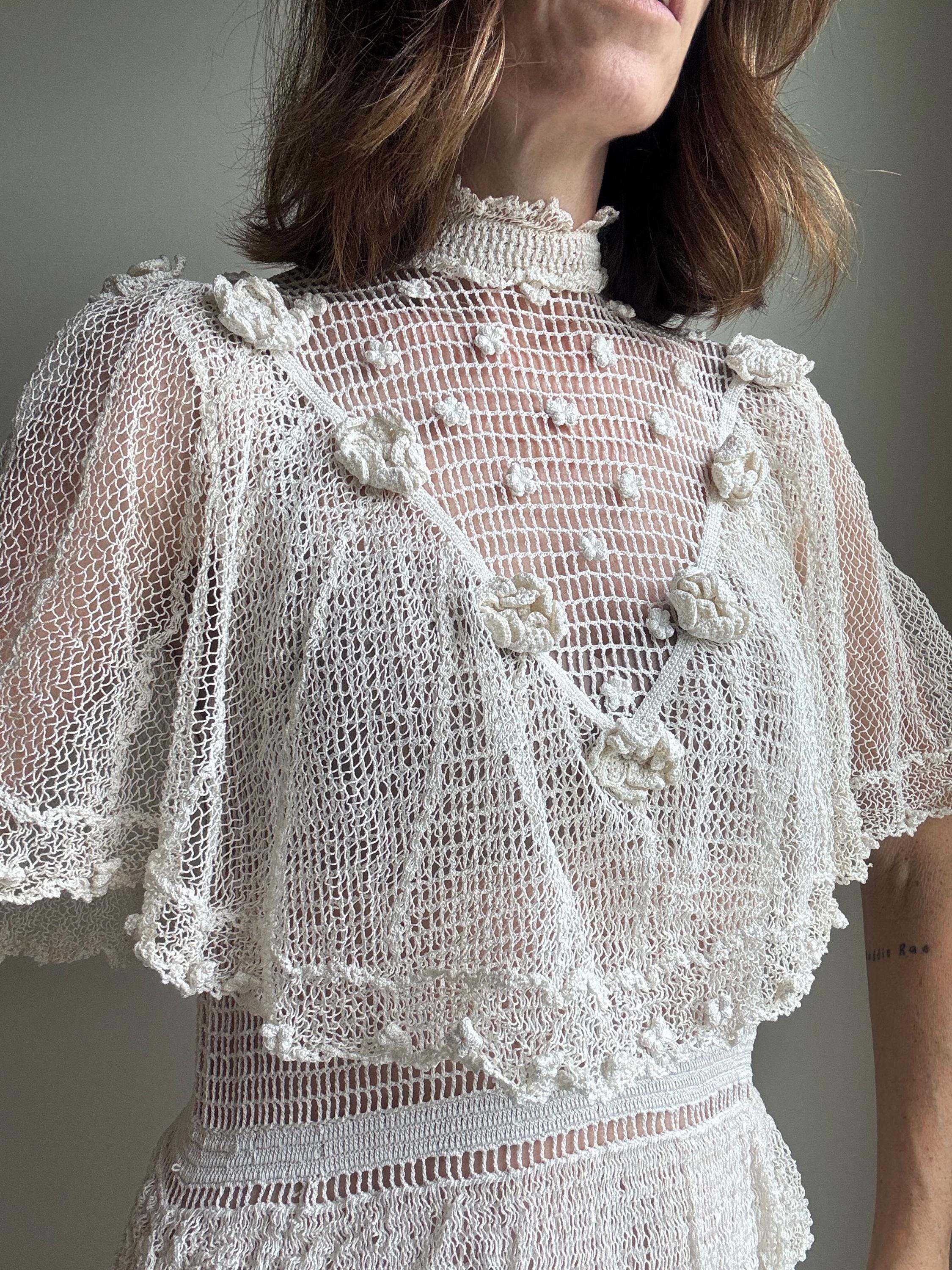 jane birkin lace dress Crochet Mini Dress Inspired by Jane Birkin Style