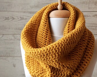 Knit cowl, scarf, knit cowl, infinity scarf, knit scarf, mens scarf / Many Colors / FAST DELIVERY