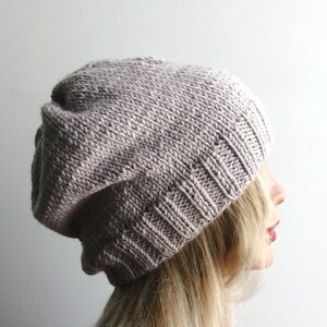 Winter hat knit hat knit beanie wool knit hat slouchy knit hat knit beanie