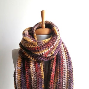 Knitted scarf mens scarf long scarf knit scarf knit cowl wool open edge knit scarf infinity scarf gifts for him FAST DELIVERY