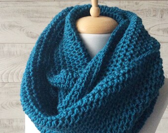 Knit infinity scarf | Etsy