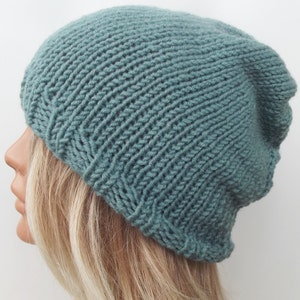 Knit hat knit slouch hat beanie hat women hat knit women hat wool hat slouchy hat knit hat Many Color Avaliable
