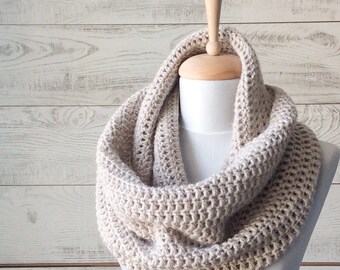 Knit cowl, scarf, knit cowl, infinity scarf, knit scarf, mens scarf / Many Colors / FAST DELIVERY