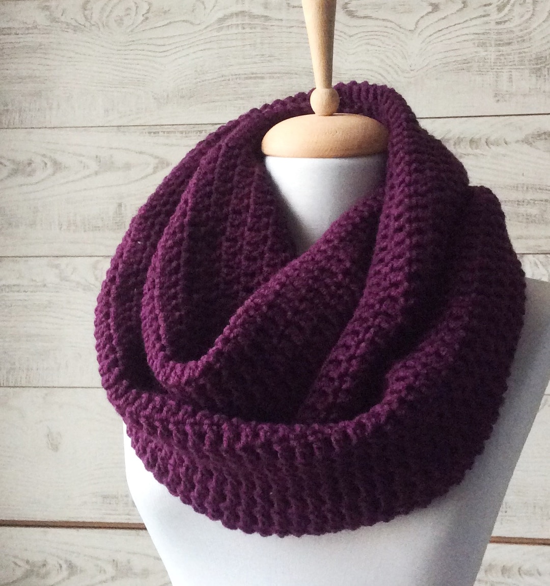 Scarf, Infinity Scarf, Knit Scarf, Wool Knit Scarf, Women Scarf, Scarf ...