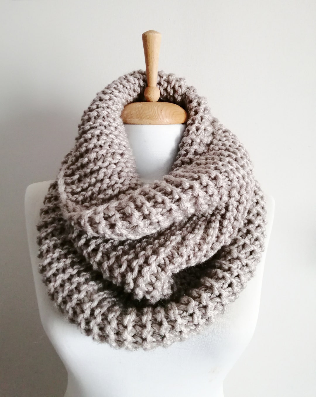Oversized Knit Cowl Chunky Knit Scarf Women Scarf Knit Infinity Scarf ...