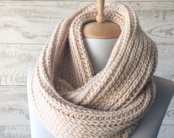 Scarf, infinity scarf, Winter Scarf, Cowl, Knit Scarf , man scarf, women scarf, Many Colors