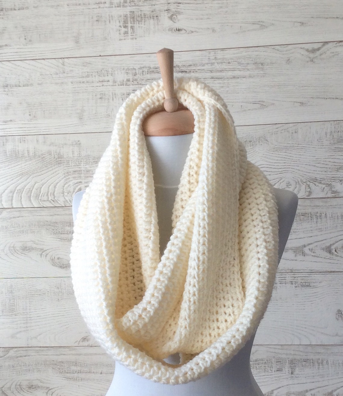 Oversized Knit Infinity Scarf Chunky Knit Scarf - Etsy