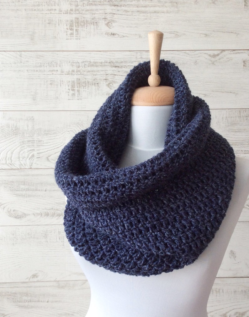 Knit Cowl Scarf Knit Cowl Infinity Scarf Knit Scarf Mens - Etsy