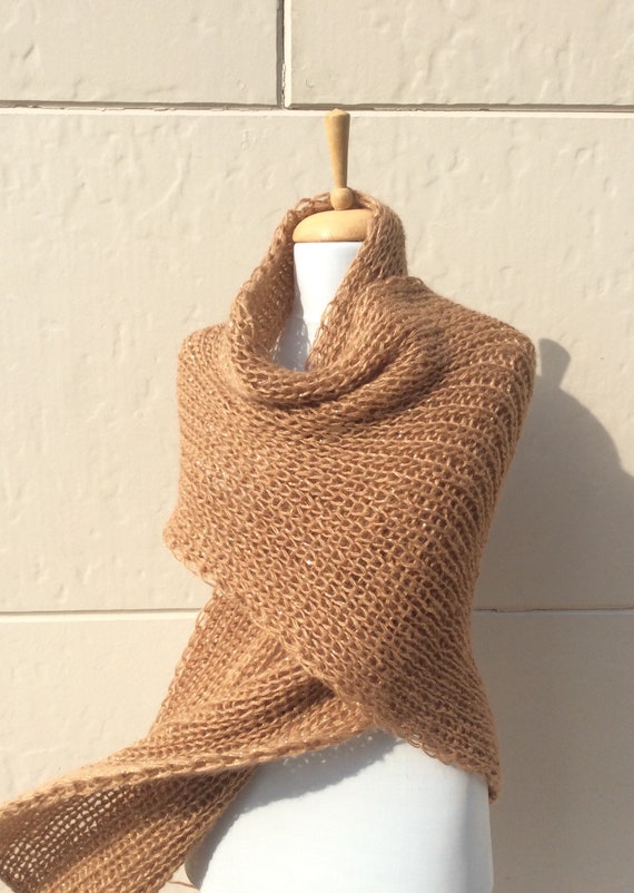 Angora wool scarf Outlet