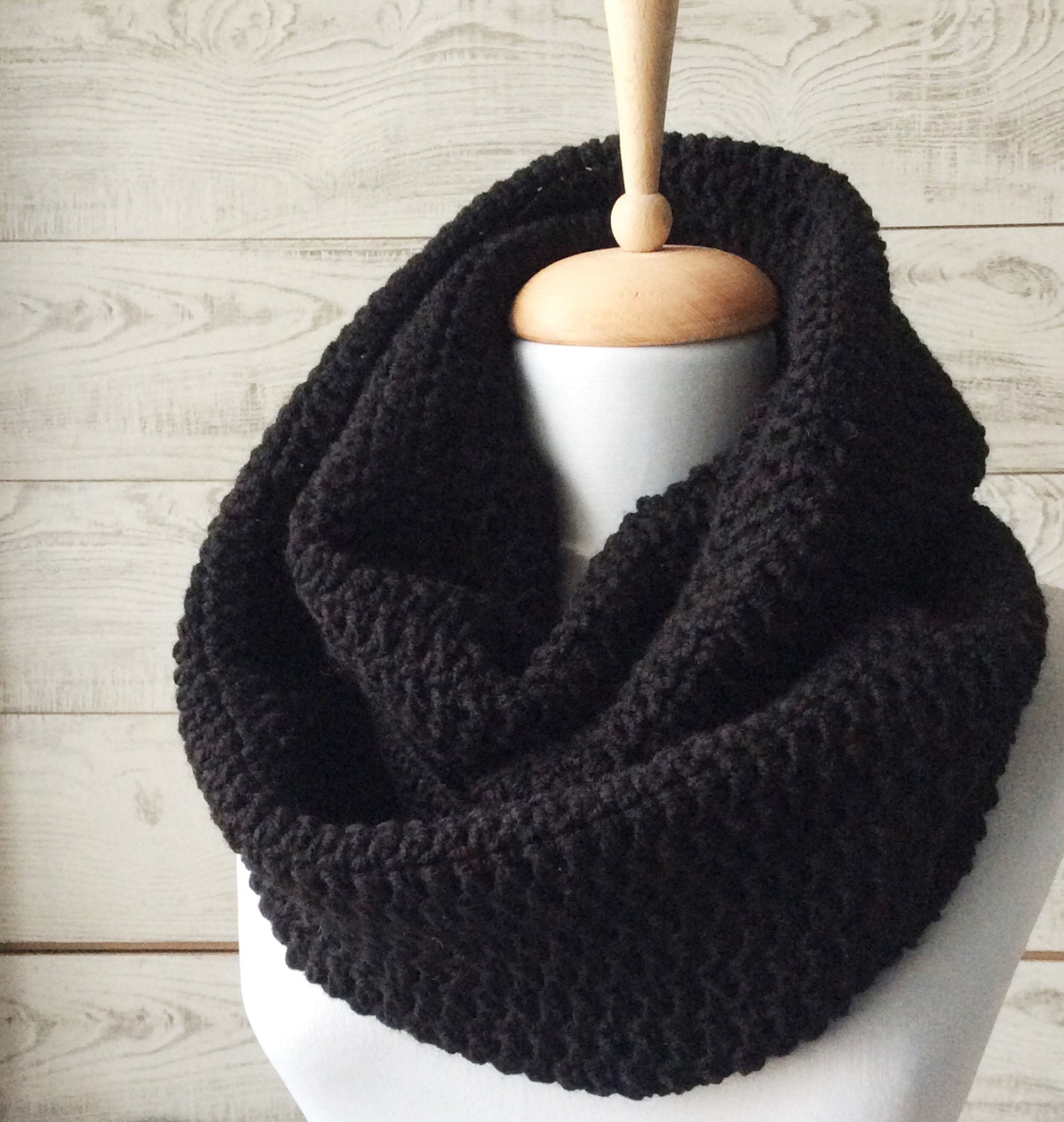 小物 black means Hand Knit Muffler Black Scarf, Knit Scarf, Mens Scarf, Winter Scarf, Infinity Scarf