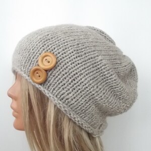 Knit hat knit slouchy hat slouchy hat knit hat slouchy knit hat made to order any color
