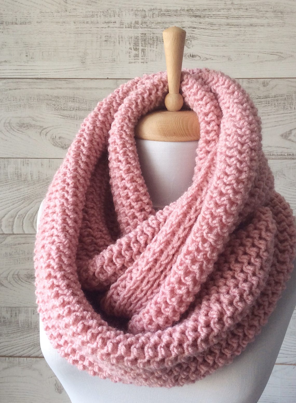 Scarf Infinity Scarf Winter Scarf Cowl Knit Scarf Man Etsy