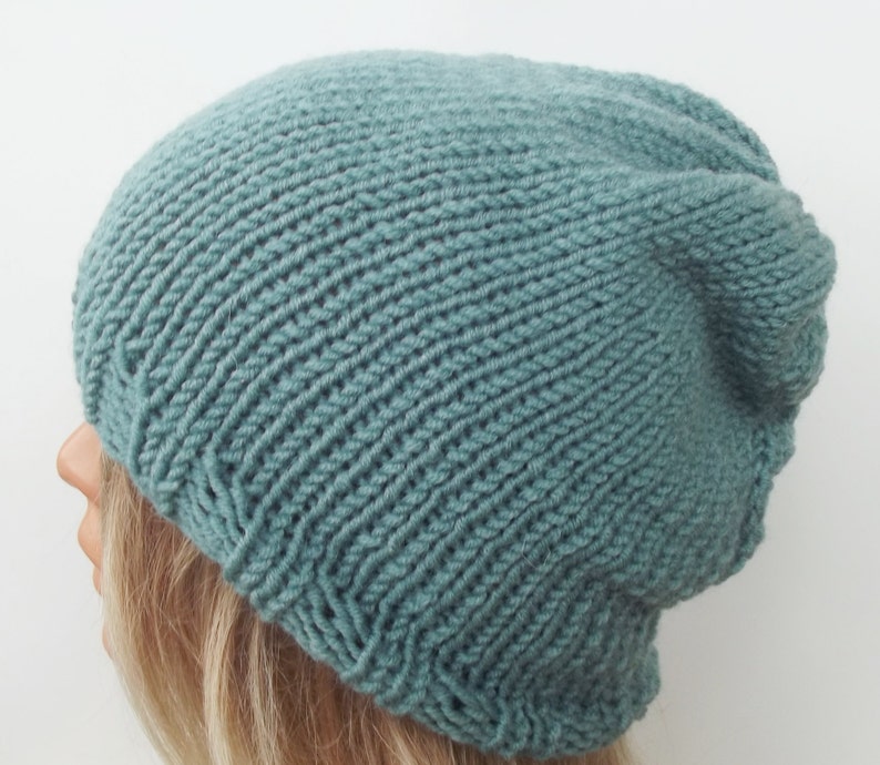 Knit hat knit slouch hat beanie hat women hat knit women hat wool hat slouchy hat knit hat Many Color Avaliable image 3