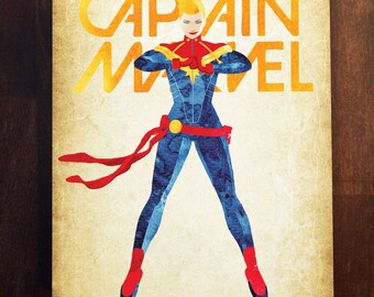 Captain Marvel - Carol Danvers Print