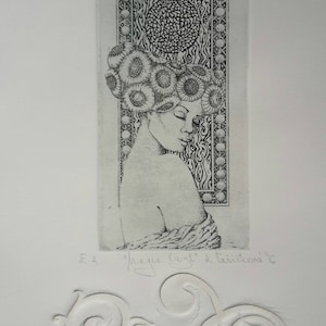 Magic Lust" original etching by Katarina Vasickova