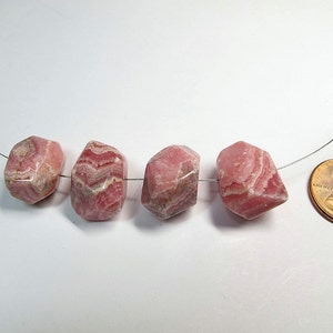 Rhodochrosite nuggets, Faceted Rhodochrosite beads, Center piece, Wire Wrapping