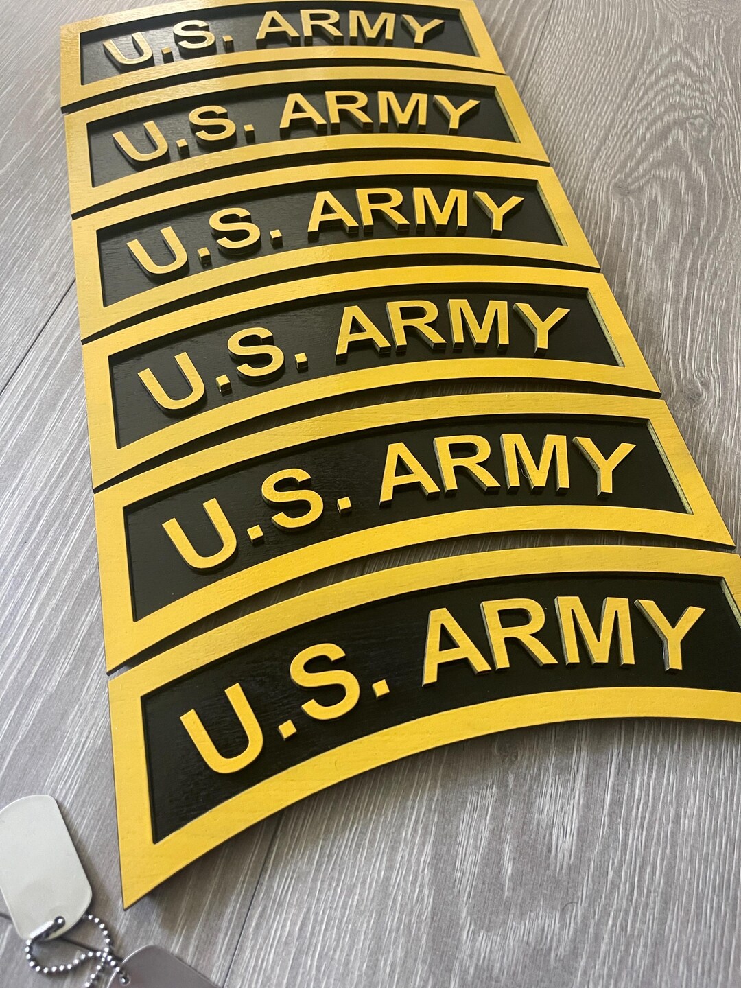 Army Military Tab Plaque: Military Wall Decor, Army Gift - Etsy