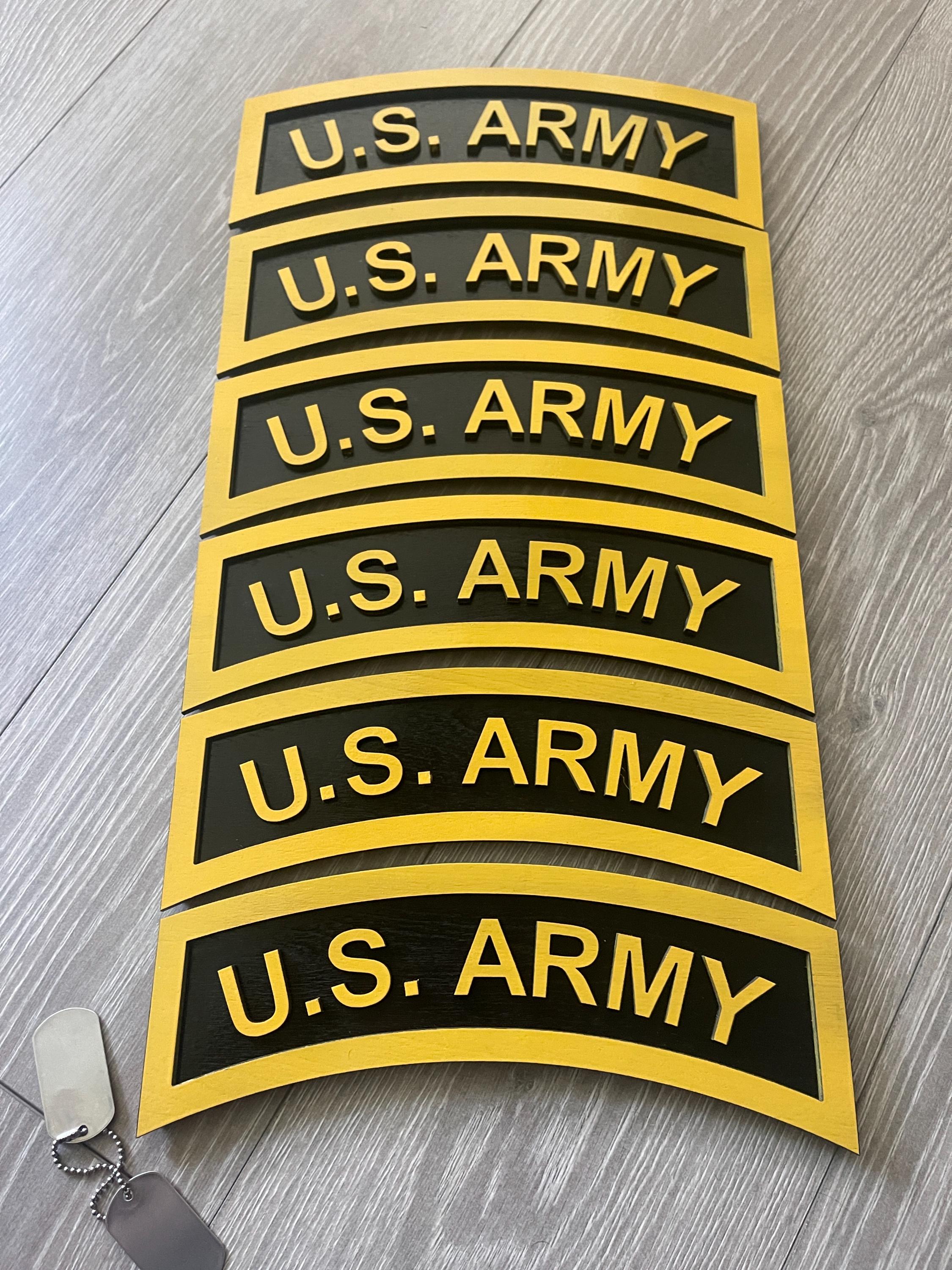 Army Military Tab Plaque: Military Wall Decor, Army Gift - Etsy