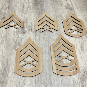 Army Ranks Enlisted NCO All Branches AIRFORCE Marine