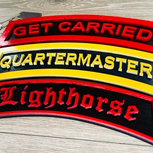 Custom 17 inch wide Military Tab