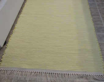 Yellow Rag Rug | Etsy