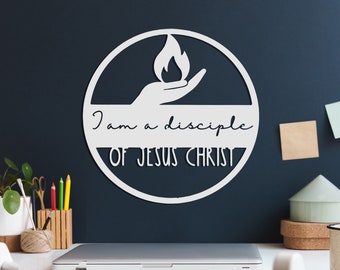 Disciple of Jesus Christ Metal Sign: LDS Youth Theme Decor
