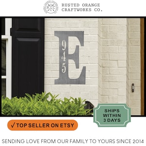 Personalized Metal Address Plaque: Number Sign for House