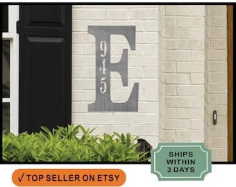 Personalized Metal Address Plaque: Number Sign for House