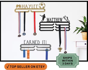 Medal Hanger Display Holder Rack for Awards or Ribbons - Medal Holder Medal Display Medal Holder Display Medal Rack Running Medal Display