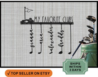Hole in One Personalized Family Names Golf Sign - Golf Papa Signs Wall Decor