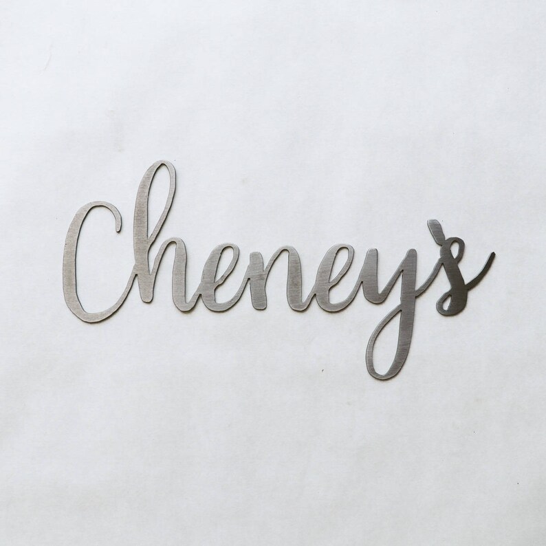 36 Metal Premier Metal Script Words and Names Etsy