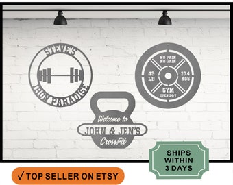 RUSTED ORANGE Every Rep Counts Gym Signs - 3 Styles - Metal Wall Decor Home Gym Decor Custom Metal Sign Gym Sign Gym Quotes Wall Decor Gym