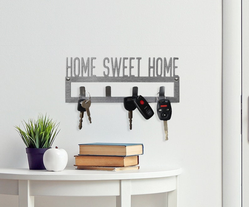 Metal Key Holder With Custom Name Etsy