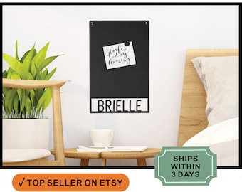 Personalized Rusted Orange Magnetic Board: Wall Decor (14.5-17.5'') - Mod Magnet
