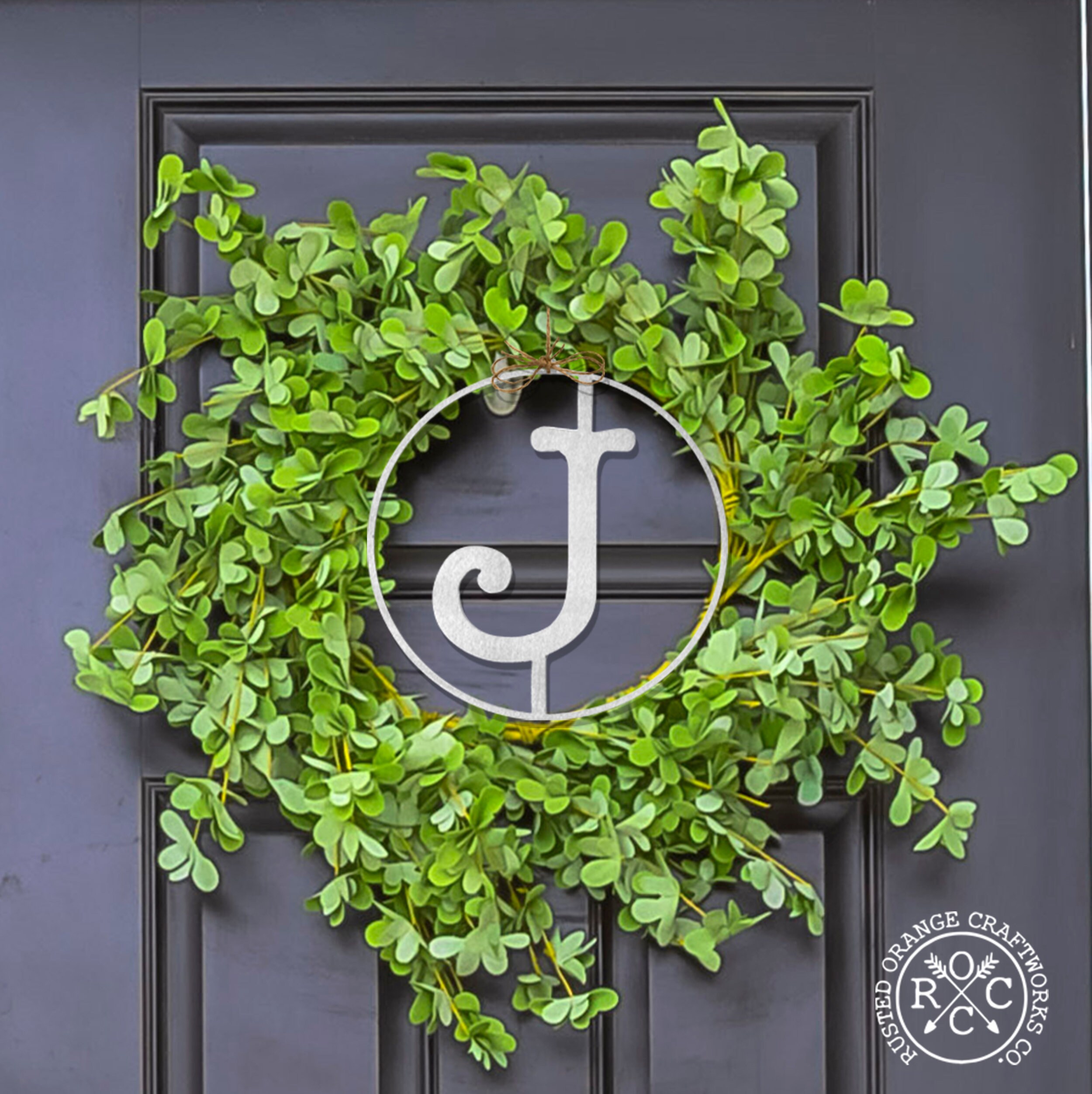 Metal Letter Monogram: Single Letter Family Initial Sign (10x10 Inches ...