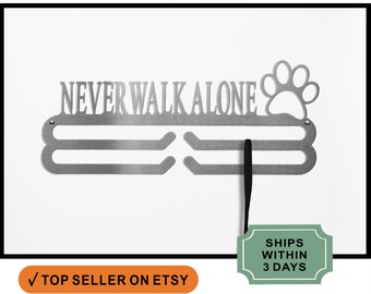 RUSTED ORANGE Personalized Leash Holder - Single Paw - Dog Leash Holder for Wall Leash Holder Wall Mount Customized Holder Dog Leash Hanger