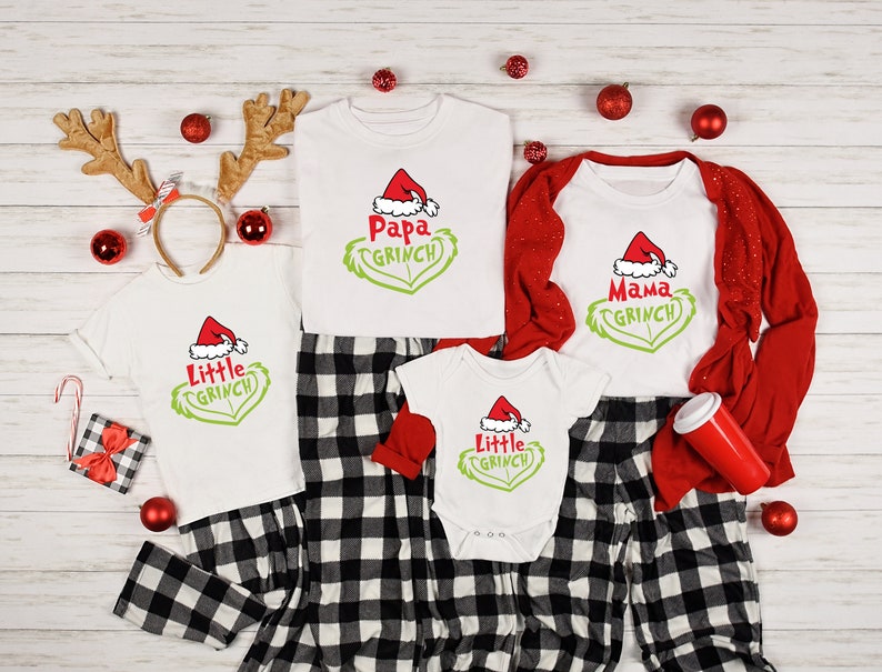 Grinch Christmas Shirt For Dad Matching Family Christmas | Etsy