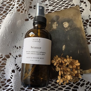 SEANCE Body Mist | Black Tea, Rose, Leather, Tobacco, Amber image 1