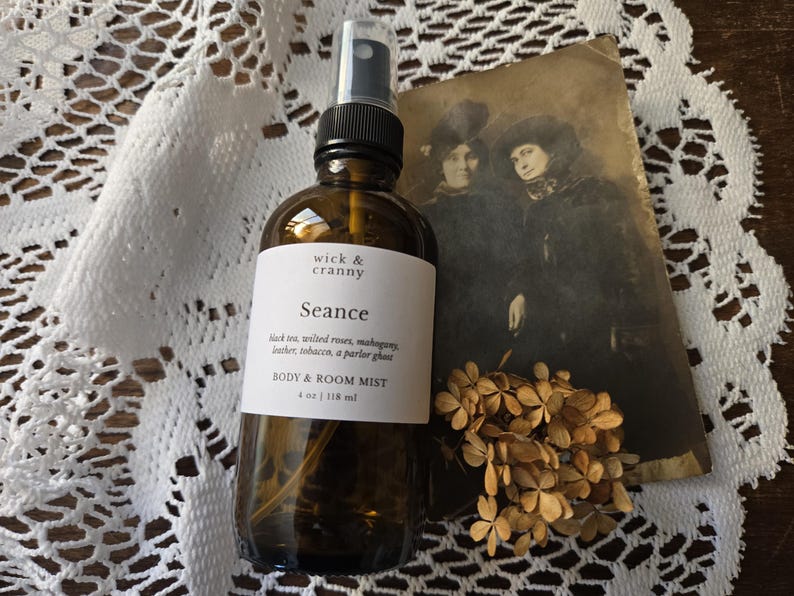 SEANCE Body Mist | Black Tea, Rose, Leather, Tobacco, Amber image 1