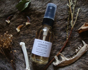 COYOTE Body & Ritual Mist ~ Intention Perfume ~ Soft Animal, Patchouli, Bergamot, Tobacco woods Body Spray ~ Unisex Fragrance