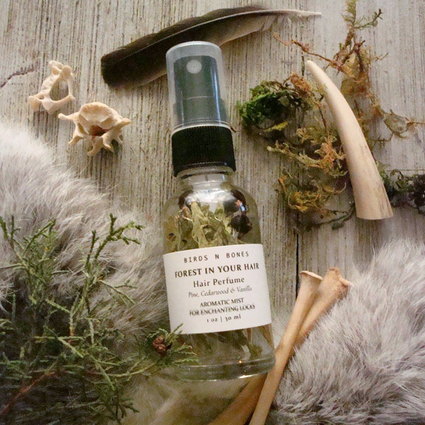 Forest HAIR PERFUME Mist for Enchanting Locks ~ Majestic Trees, Resins, Cedar Tips, Juniper Berries, Earth & Wood ~ Forest in Your Hair